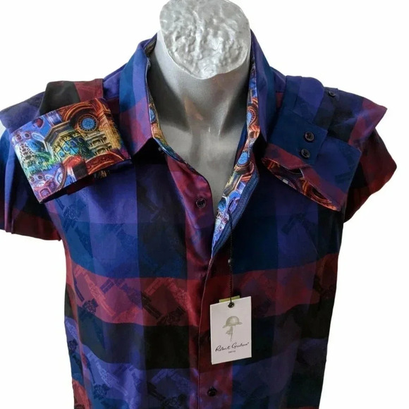 Robert Graham Men Shirt Size L LS Christmas Nutcracker Jacquard New - Picture 1 of 8
